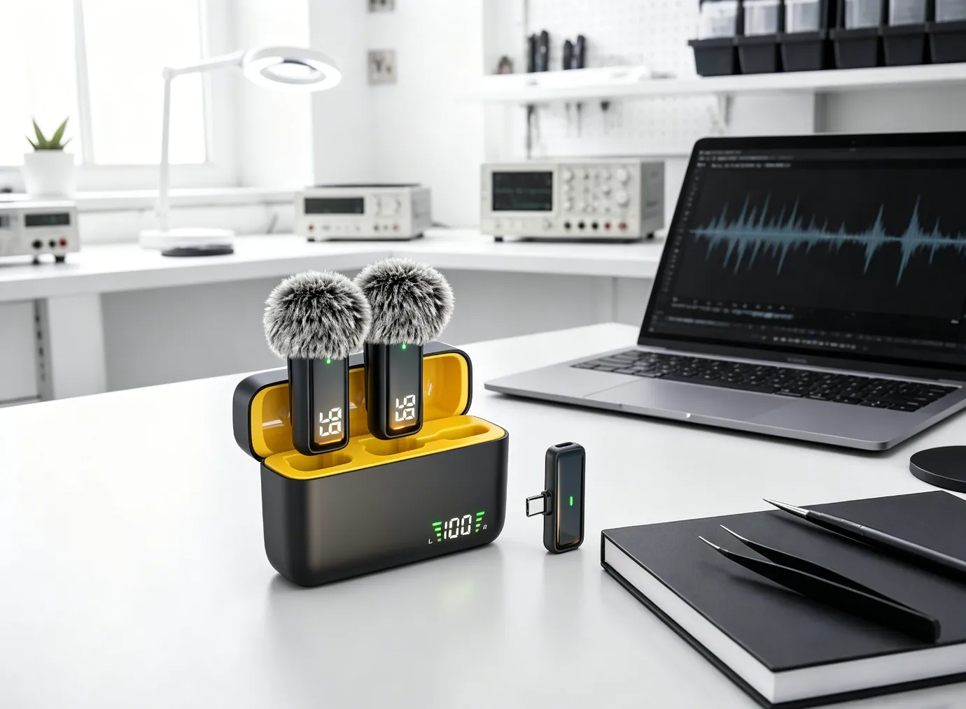 NPTCL H6 Pro wireless microphone kit prepared for the U.S. market